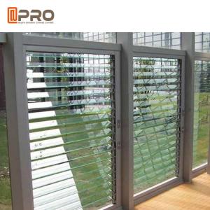 Wholesale Aluminum Glass Louvre Windows , Energy Efficient Breezway Louver Windows from china suppliers