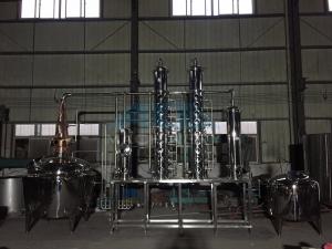 Wholesale Distiller Alcohol Distiller Distill Gin Distillation Unit Bubble Cap Column from china suppliers