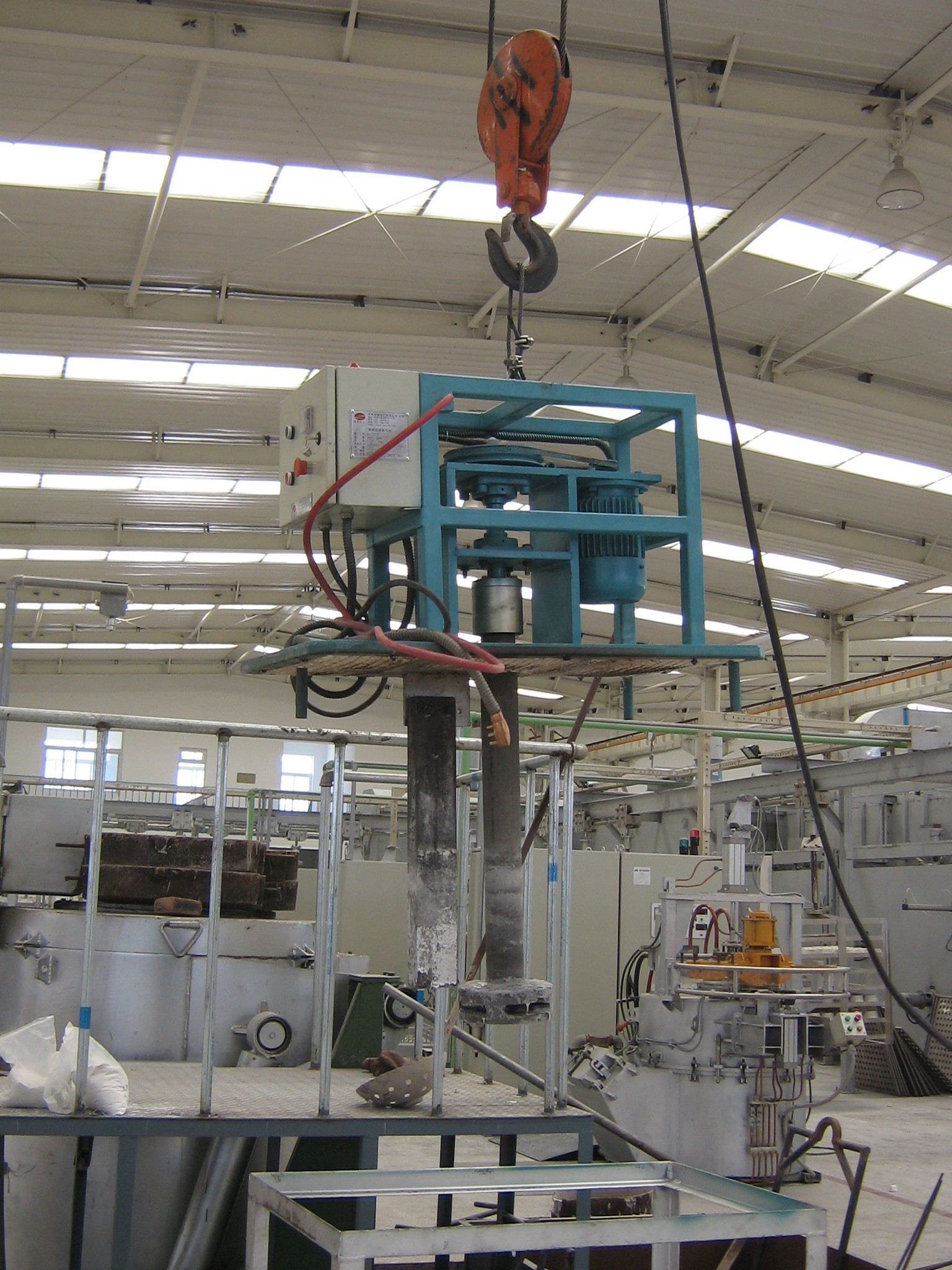 Wholesale Suspending Rotary Degassing Unit Aluminum 500 Rpm Refining Process from china suppliers