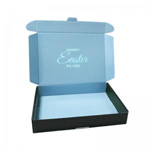 Wholesale Cosmetic 300dpi 1 Piece Corrugated Mailing Boxes Gold Logo from china suppliers