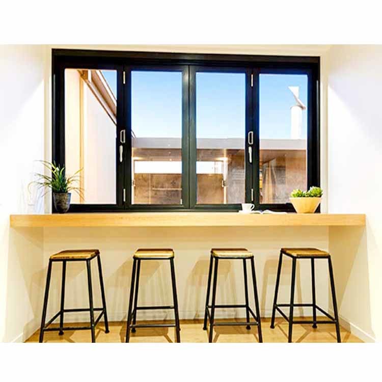 Wholesale Pantry Forested Glass Vertical Aluminium Bi Fold Window from china suppliers