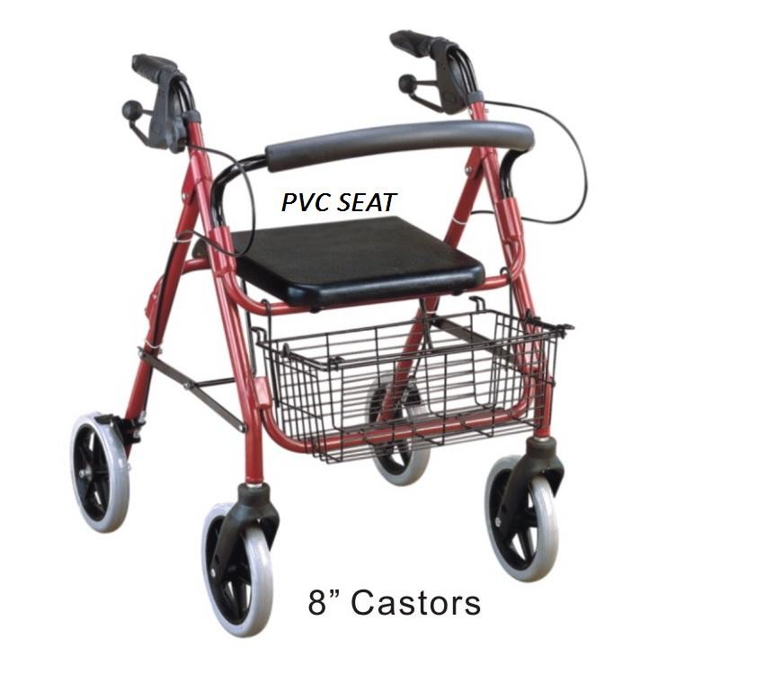 Wholesale Durable Shopping Rollator , Adults  Drive Medical Aluminum Rollator from china suppliers