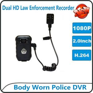 Wholesale 1080P Body Worn Police DVR Camera IP56 Waterproof Law Enforcement Audio Video Recorder from china suppliers