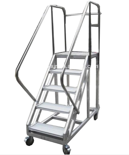 Wholesale Durable Folding Aluminum Platform Ladder Aerial Work Used For Truck from china suppliers