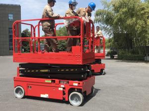 Wholesale 10m Height 450kg Hydraulic Scissor Lift Platform For Construction from china suppliers