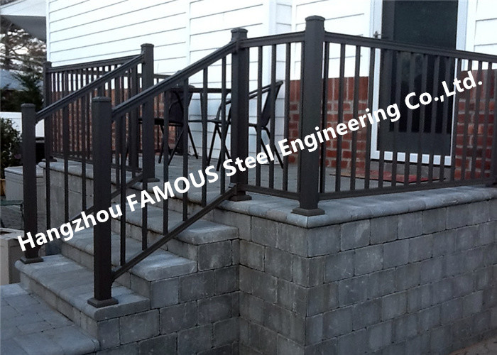 Wholesale Oxidation Corrosion Resistant Hotel Stair Hand Railings , Special Spraying Aluminium Stair Handrail from china suppliers