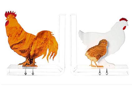 Wholesale High Quality Chicken Shape Acrylic Bookends from china suppliers
