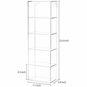 Wholesale 22Inch Clear Acrylic Sunglasses Holder , 5 Slot Acrylic Sunglass Wall Display from china suppliers