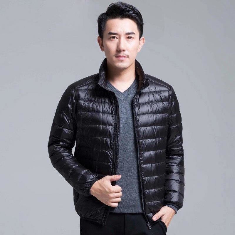 Wholesale Blank Hooded Warm Down Jacket Casual Lightweight Winter Men Jackets from china suppliers