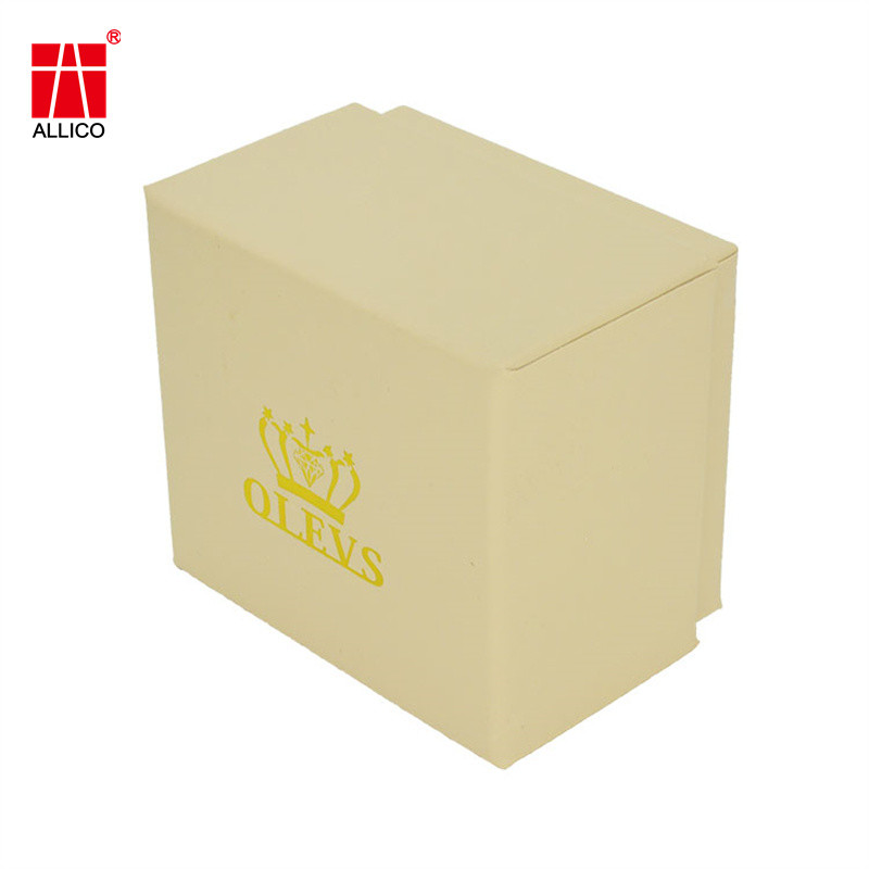 Buy cheap Custom Yellow Magnet Folding Paper Packaging Gift Box With Base And Lid Closure from wholesalers