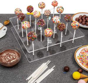 Wholesale Clear Acrylic Lollipop Stand Anniversaries Halloween Candy Decorative from china suppliers