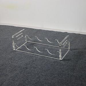 Wholesale Transparent PMMA Acrylic Wine Rack Stackable 18.9x8x4cm Size from china suppliers