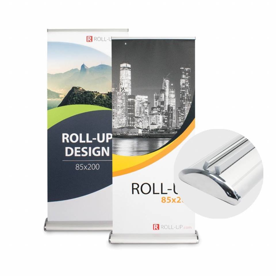 Wholesale Aluminium Wide Base Roll Up Banner Display For Exhibition Show Sign Stand from china suppliers