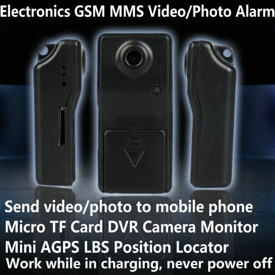 Wholesale Electronic GSM MMS Alarm Micro TF DVR Camera Locator W/ Send Video Photo to Mobile Phone from china suppliers