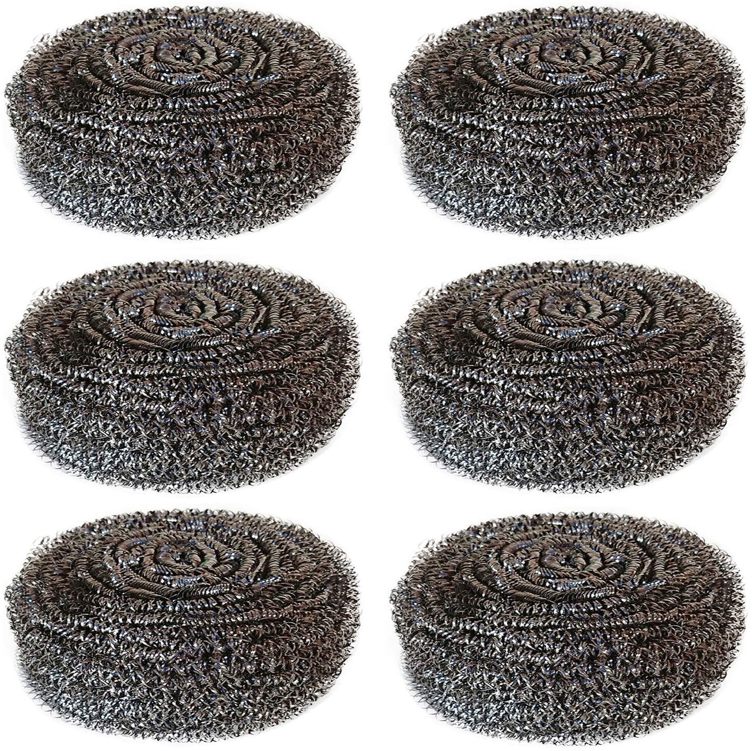 Wholesale Stainless Steel Scrubbers, Ideal for Cast Iron Pans, Powerful Scrubbing for Stubborn Messes, 3 Scrubbers from china suppliers