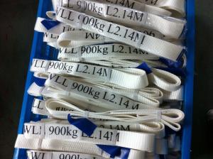 Wholesale Safety Factor 5 To 1 Endless Webbing Sling 900kg White Color OEM Available from china suppliers