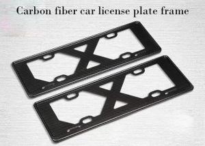 Wholesale Customized Size Lightweight Slim Carbon Fiber License Plate Frame from china suppliers
