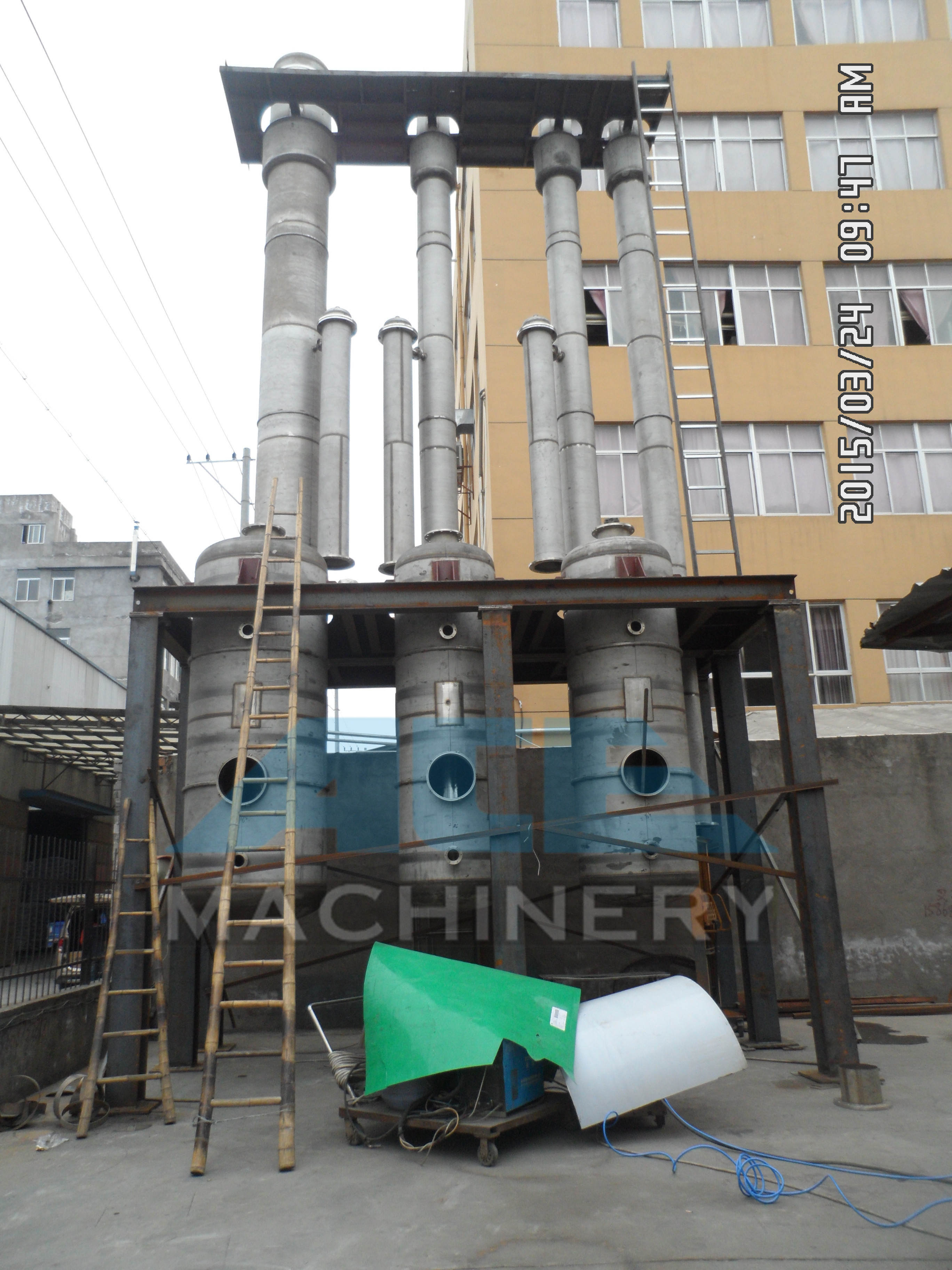 Wholesale Efficient Water Evaporation Triple Effect Falling Film Thermal Evaporator from china suppliers