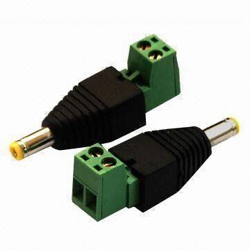 Buy cheap DC male to terminal block plug, made of copper from wholesalers