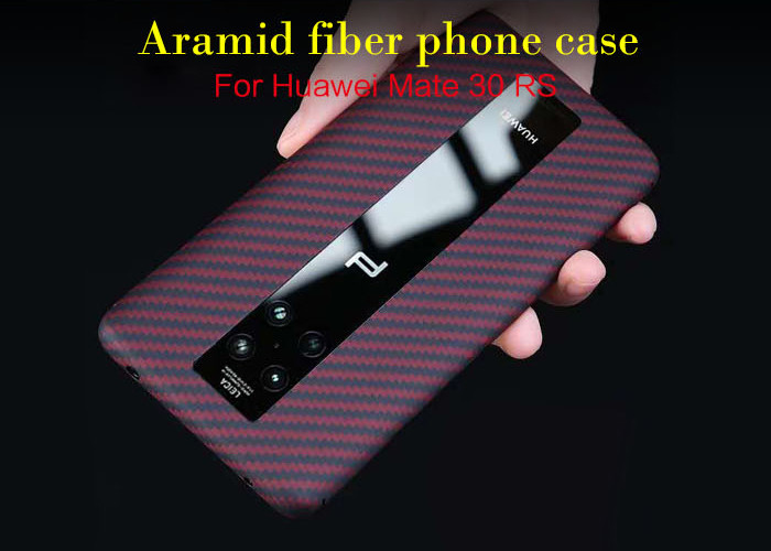 Wholesale Huawei Mate 30 RS Matte Finish Red Aramid Fiber Phone Case from china suppliers