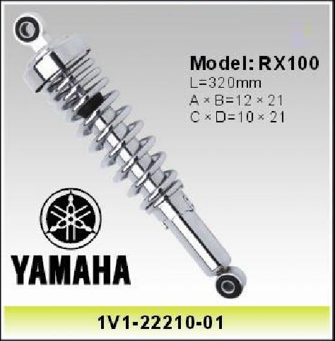 Wholesale Yamaha RX100 Motorcycle Shock Absorber , Motors Spares Parts Front Fork Chrome Color from china suppliers