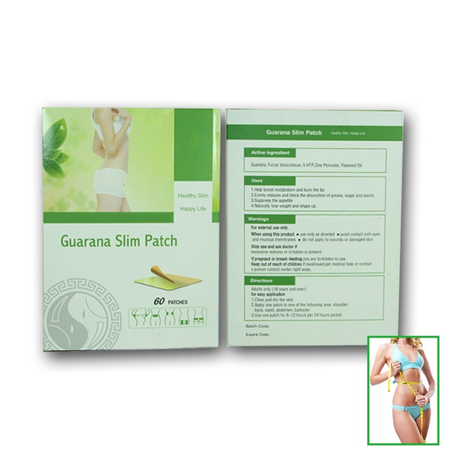 Wholesale lose weight function fat burning guarana slimming transdermal patch oem service from china suppliers