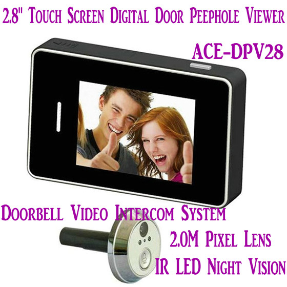 Wholesale 2.8" LCD Screen Digital Peephole Viewer Doorbell Video Camera Recorder Access Control DVR from china suppliers