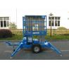 Buy cheap Trailer Mounted Lift For Wall Cleaning , 10m Dual Mast Hydraulic Work Platform from wholesalers
