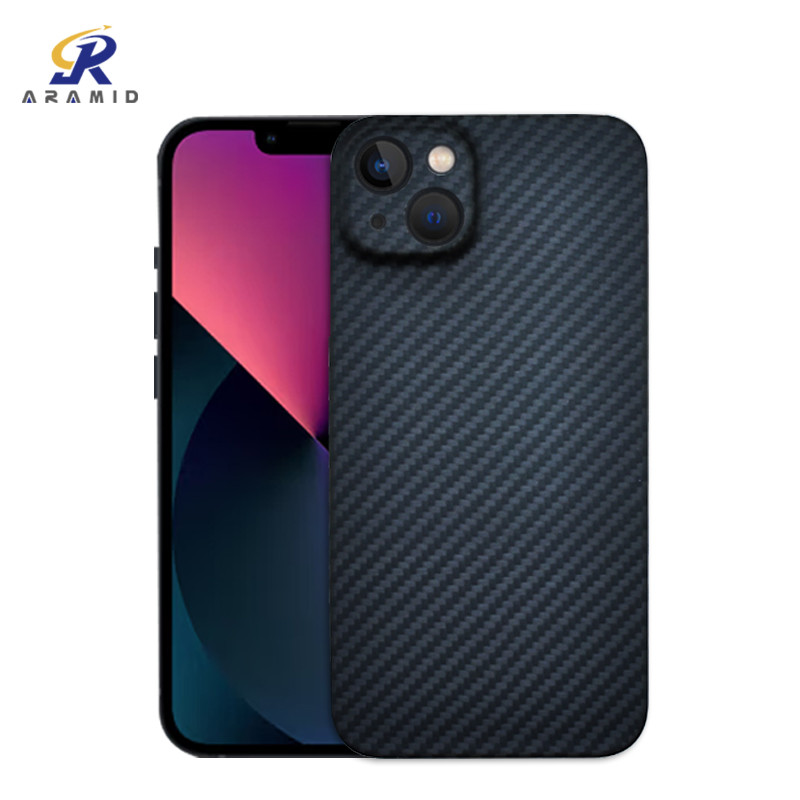 Wholesale Precision Camera Cutting Black Color Aramid Carbon Fiber Phone Case For iPhone 14 Pro from china suppliers