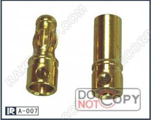 Wholesale 50pcs 3.5MM Regular Gold Plated Banana Plug For Motor , Battery , ESC , Wire connector from china suppliers