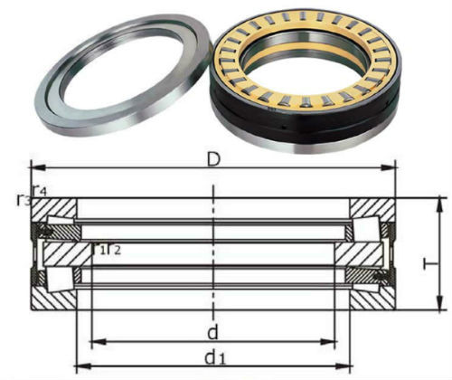 Wholesale 829794/BFDB353238HA3/549701 Tapered roller thrust bearing,double direction from china suppliers