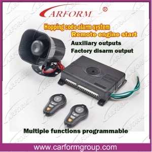 Wholesale 5 Auxiliary Outputs Auto Alarms Systems Hopping Code Engine Start Car Alarm CF880E from china suppliers