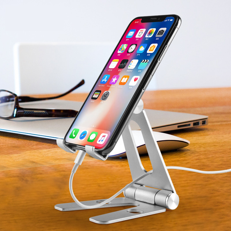 Buy cheap COMER Rotation metallic cell phone holder desk double adjustable angle mobile from wholesalers