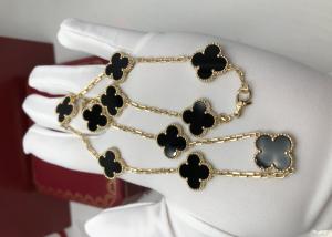 Wholesale Black Color Vintage Style 10 Motifs 18K Gold Necklace With Onyx from china suppliers