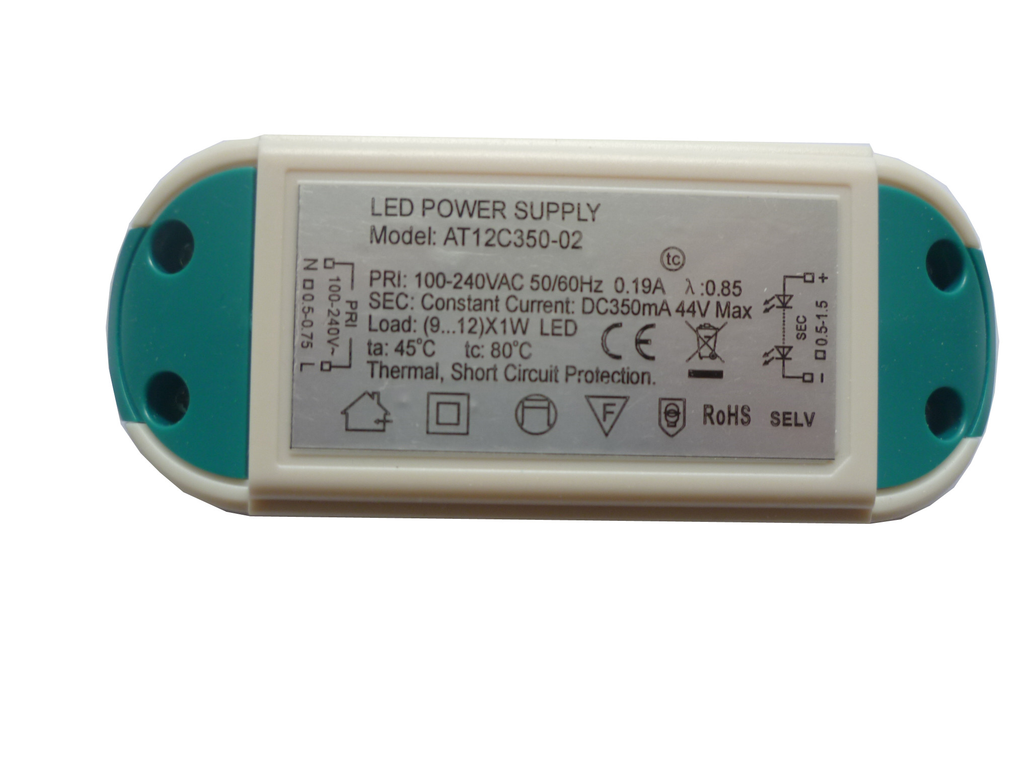 Wholesale Waterproof 24V DC 12W Constant Voltage Led Light Driver EN 55015 from china suppliers