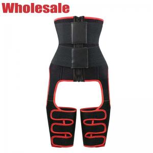Wholesale Red Velcro 3 In 1 Thigh Trimmer NANBIN Waist Trainer With Thigh Bands from china suppliers