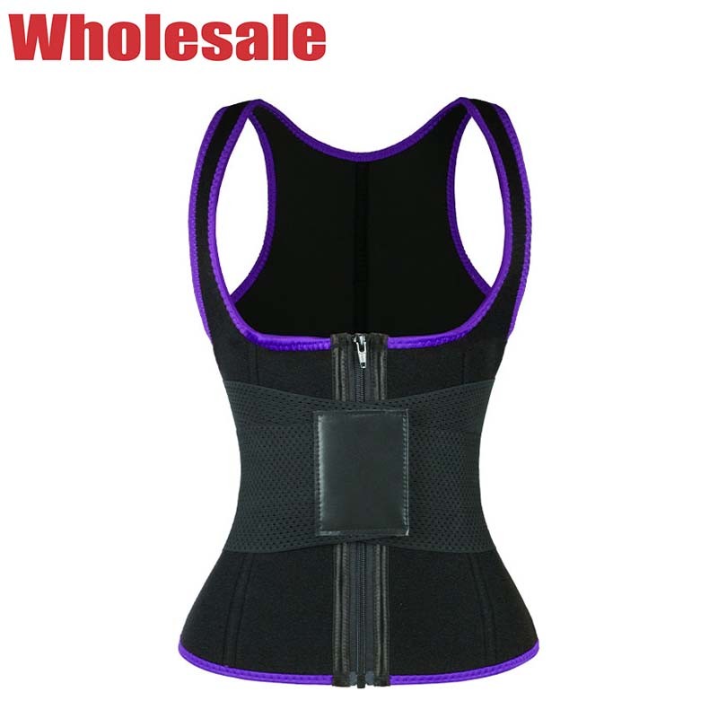 Wholesale Elastic Belt Zipper Closure Workout Waist Trainer Vest Women'S Plus Size from china suppliers