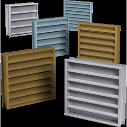 Wholesale Anodized Prefabricated Fixed Aluminum Louvered Window Weatherproof from china suppliers