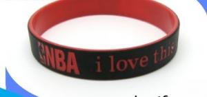 Wholesale NBA Promotional ion balance healthy silicone rubber sports bracelets  from china suppliers