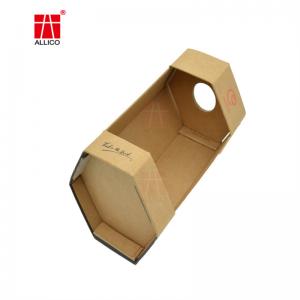 Wholesale FSC Kraft Paper Wine Bottle Gift Boxes Collapsible CMYK Color from china suppliers