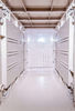 Wholesale 4 Comparts 1 Column Employee Storage Lockers Blue / White Door Flame Retardant from china suppliers