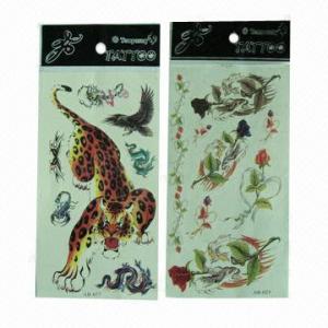 Wholesale Removable Skin Tattoo Stickers, Eco-friendly, Can Last for Several Days from china suppliers