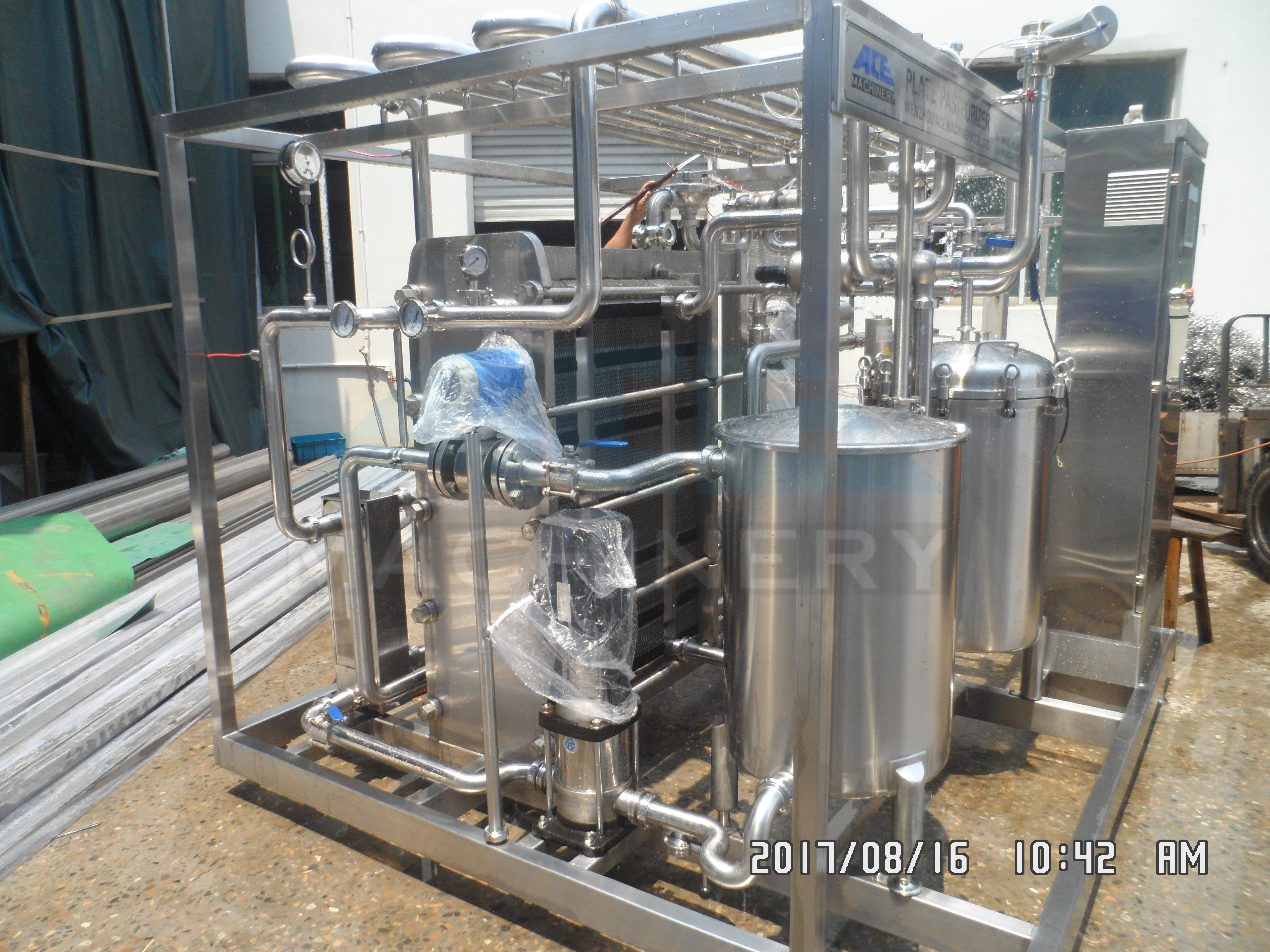 Wholesale High Quality Stainless Steel Tubular UHT Milk Processing Plant For Liquid With Granule from china suppliers
