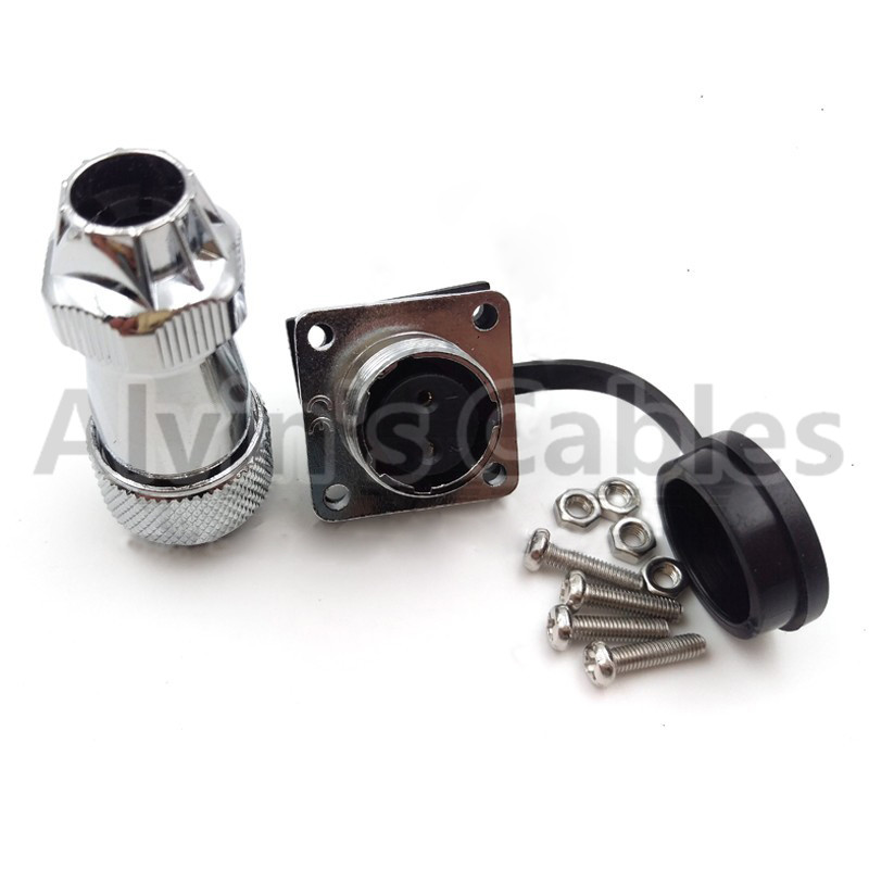 Wholesale WS16 2 Pin High Voltage Connectors Plug Socket Industrial Power IP68 Threaded Couping from china suppliers