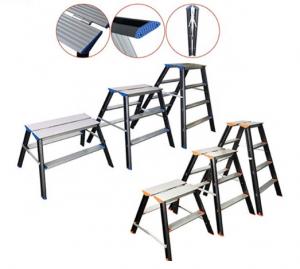 Wholesale Portable Aluminum Folding Step Stool , 2x2 Aluminum Household Ladder from china suppliers