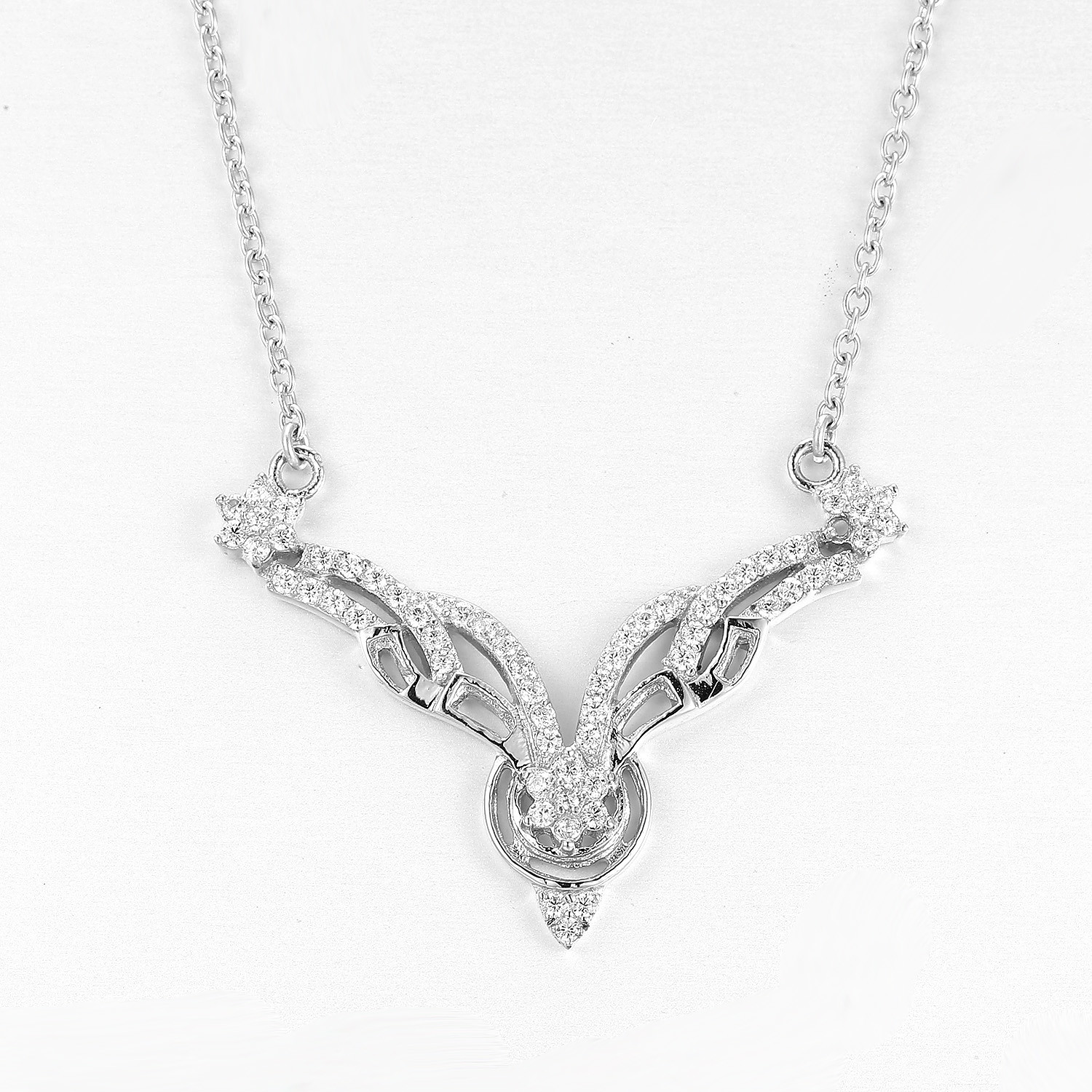 Wholesale Mens 925 Sterling Silver Necklaces 4.82g Antler Rope Chain from china suppliers