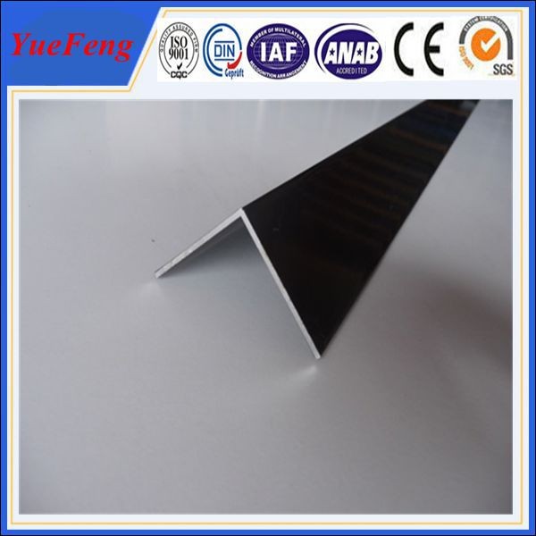 Wholesale 6063 T5 aluminum angle profile / OEM aluminum angles / per ton of aluminum manufacturer from china suppliers