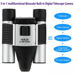 Wholesale DT08 Binocular Built-in Digital Telescope Camera Far Shoot 1.3MP Video Recorder 10x25 101M/1000M outdoor camping hiking from china suppliers