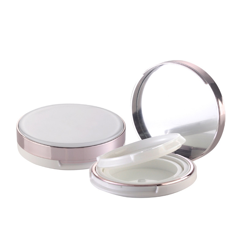 Wholesale JL-PC103 12g Plastic Cosmetic Packaging Custom Empty Powder Cake Compact Case Blusher Container With Mirror from china suppliers