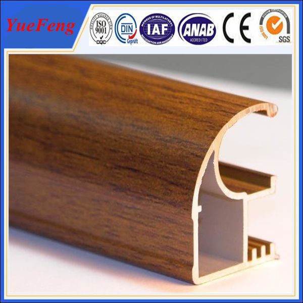 Wholesale Wood finished aluminum extrusion profiles,aluminum window frames price for South Africa from china suppliers